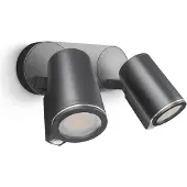 Steinel SPOT DUO S ANT 058647 LED-utomhusspotlight med rörelsedetektor EEK: F (A - G) 14.95 W Ljusfärg: Vit