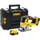 DeWalt Batteridriven sticksåg DCS334P2-QW; 18 V; 2x5,0 Ah batt.