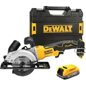 DeWalt Vinkelslip DCS571E1T-XJ; 18 V; 1x1,7 Ah batt.