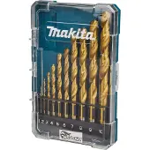 Makita D-72849 D-72849 Spiralborrsats 1 mm, 2 mm, 3 mm, 4 mm, 5 mm, 6 mm, 7 mm, 8 mm, 9 mm, 10 mm 1 st