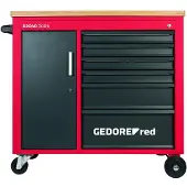 Gedore Verktygsvagn röd Workshop Trolley MECHANIC PLUS med 6 lådor