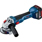 Bosch Vinkelslip GWS 18V-10; 18 V; 2x4,0 Ah batt.