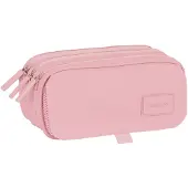 Safta Basic Big Triple Basic Pencil Case Rosa Man