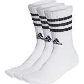 Adidas 3-Stripes Cushioned Sportswear Crew Socks 3-Pairs White/Black