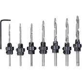 Kwb 513190 Trä-fräsborr-set 8 delar 3 mm, 3.5 mm, 4 mm, 4.5 mm, 5 mm, 5.5 mm, 6 mm 8 st