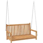 vidaXL Hammock massiv teak 114x60x64 cm