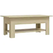 vidaXL Soffbord sonoma-ek 102x55x42 cm spånskiva