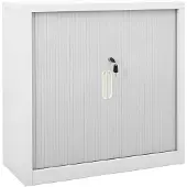 vidaXL Dokumentskåp med skjutdörr grå 90x40x90 cm stål