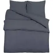 vidaXL Bäddset antracit 240x220 cm lätt mikrofiber