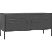 vidaXL Tv-bänk antracit 105x35x50 cm stål