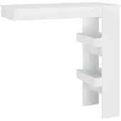 vidaXL Barbord, Vitt, 102x45x103,5 cm, Träbaserat Material