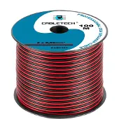 Cabletech Högtalarkabel CCA 0,50mm svart/röd