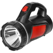 ORNO Uppladdbar LED-ficklampa VIRONE 3W 6000K 165 lm USB-uppladdbar röd/svart