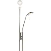 QAZQA Modern golvlampa i stål dimbar - Luxor