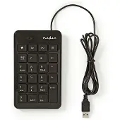 Nedis Trådat Tagentbord | USB-A | Kontor | Enhandig | Numerisk | Numeriskt tangentbord