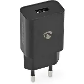 Nedis Väggladdare | 12 W | 1x 2.4 A A | Antal utgångar: 1 | USB-A | Utan kabel | Single Voltage Output | Svart