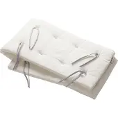 Leander Spjälsängsskydd - Linea/Luna - 32x180 - Snow - - One Size - Spjälsängsskydd