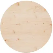 vidaXL Bordsskiva, Ø60x2,5 cm, Massiv furu