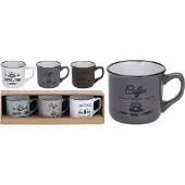 Siaki Collection Färgglada Keramikkoppar - Perfekt Gåva för Kaffeälskare
