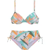 Sunseeker Bikini mint / mörkgrön / pastelllila / korall