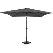 Vonroc Parasoll Pisogne 300x300cm – Premium parasoll – Grå | Inkl. 4 parasollplattor