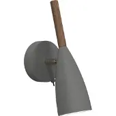 Nordlux by Nordlux Vägglampa Pure, dimbar, Aluminium / grå / zink, Vardagsrum / matsal, Metall, Skandinavisk, Vägglampa, vägglampa inomhus
