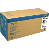 Brother HGe-261V5 | svart text - vit märkband | 36mm x 8m | 5-pack (original)