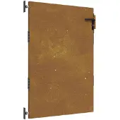 vidaXL Trädgårdsgrind 85x125 cm rosttrögt stål