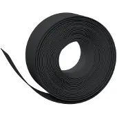 vidaXL Rabattkant svart 10 m 20 cm polyeten