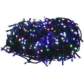 vidaXL LED-ljusslinga, 300 pastellfärgade dioder, 30 m, PVC
