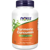 Now , Turmeric Curcumin, 120 Veg Capsulor (665 mg per Capsul)