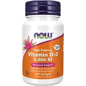Now Supplements Vitamin D-3 5 000 IE Hgpotent strukturellt std* 240 Softgels