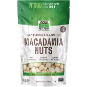 Now , Ett Riktigt Liv, Macadamia Nötter, Torr Röstad & Saltad, 9 oz (255 g)