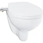 GROHE Bau Manuel Bidetsæde - Keramisk WC-sæde med låg, soft close, 2 sprayarme 39648SH0