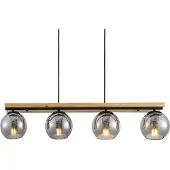 LINDBY Taklampa , Enrique, dimbara, Trä, Vardagsrum, Glas, Modern