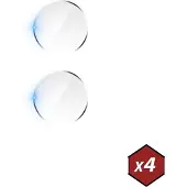 3MK Hybrid iPhone 12 Kameralinsskydd i Härdat Glas - 4 St.