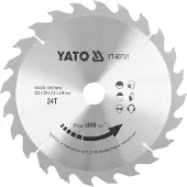 YATO Sågklinga för trä YT-60731; 255x30 mm; 24T