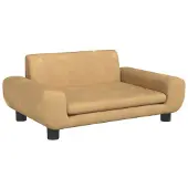 vidaXL Hundbädd, Brun, 70X45X33 Cm, Sammet