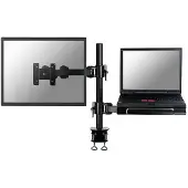 NeoMounts FPMA-D960NOTEBOOK - Monteringssats - fullständig rörelse - för LCD-bildskärm/bärbar dator - svart - skärmstorlek: 10-27 - klämma, monterbar, disk-monteringsbar