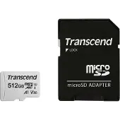 Transcend Premium 300S microSDXC-Kort 512 GB Class 10, UHS-I, UHS-Class 3, v30 Video Speed Class, A1 Application Performance Class inkl. SD-adapter