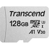 Transcend Premium 300S microSDXC-Kort 128 GB Class 10, UHS-I, UHS-Class 3, v30 Video Speed Class, A1 Application Performance Class