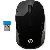HP Wireless 200 WiFi mus Trådlös Optisk Svart 3 Knappar 1000 dpi