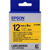Epson LK-4YBW | svart text - gul tejp | 12mm (original)