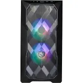 Cooler Master MasterBox TD300 MESH - Tower - micro ATX - genomskinlig sidopanel (härdat glas) - ingen strömförsörjning (ATX) - svart - USB/ljud
