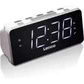 Lenco Klockradio CR-18 FM Väckningsfunktion Vit