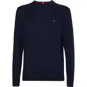 Tommy Hilfiger Tröja i bomullskashmir Marinblå Blå Mörkblå Storlek
