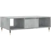 vidaXL Soffbord betonggrå 104x60x35 cm konstruerat trä