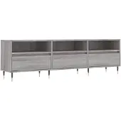 vidaXL Tv-bänk grå sonoma 150x30x44,5 cm konstruerat trä
