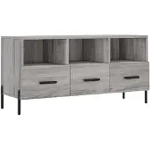 vidaXL Tv-bänk grå sonoma 102x36x50 cm konstruerat trä