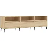 vidaXL Tv-bänk sonoma-ek 150x30x44,5 cm konstruerat trä